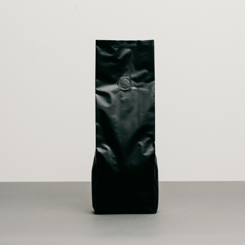 Matte Black Coffee Pouch + Valve 1kg