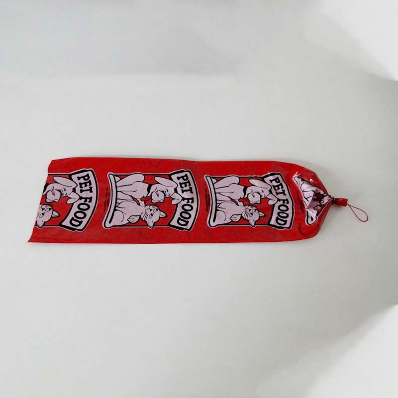 3kg Printed Pet Food Casing 155 x 560 + Red Loop